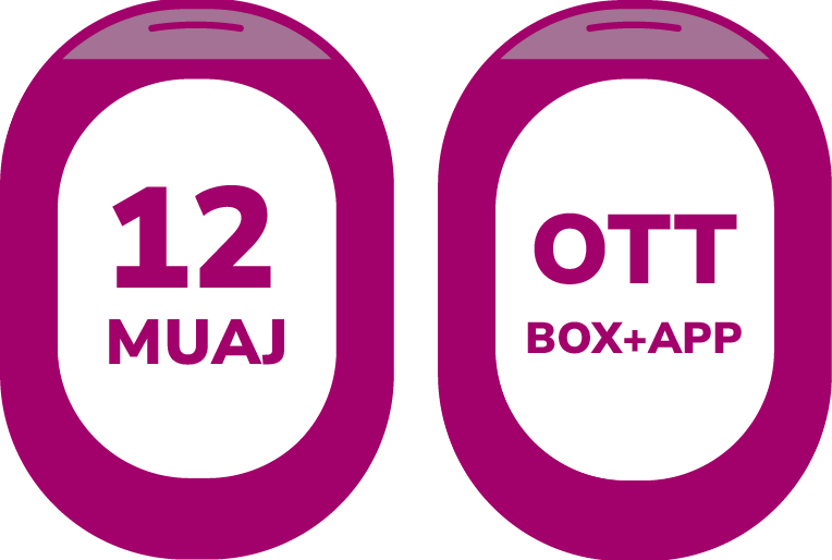 12 muaj abonim OTT BOX + APP